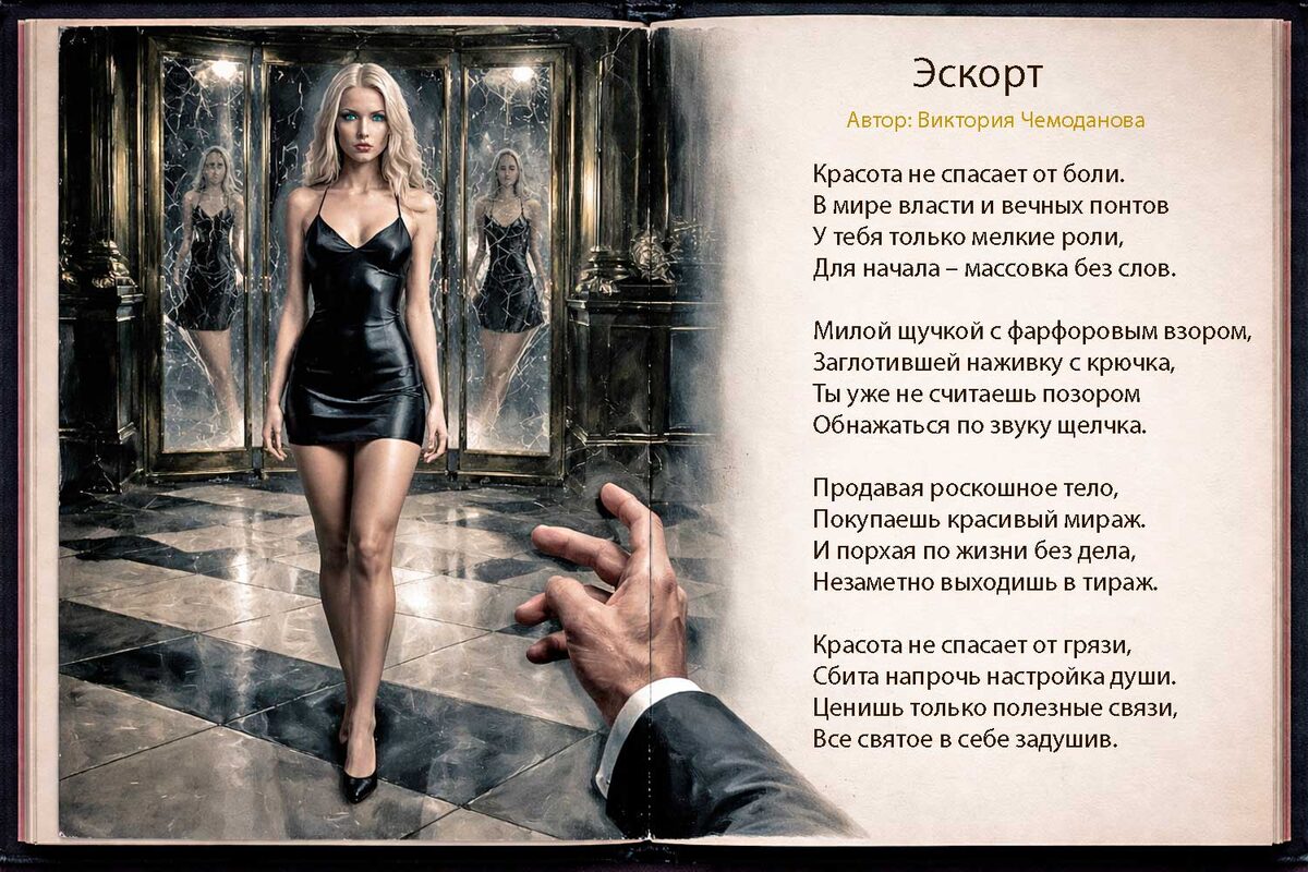 Эскорт иллюстрация на сайте v-chemodanova.ru/
