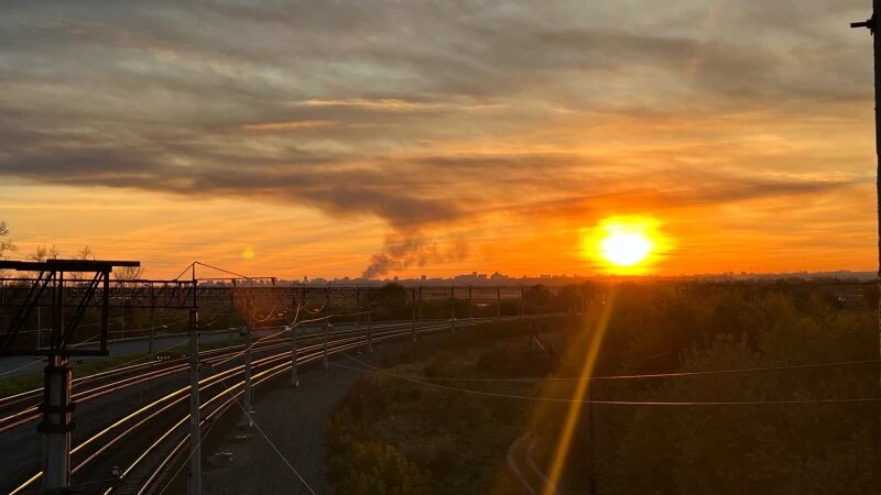     Дым от пожара в Барнауле видно в Новоалтайске. Екатерина Карзова
