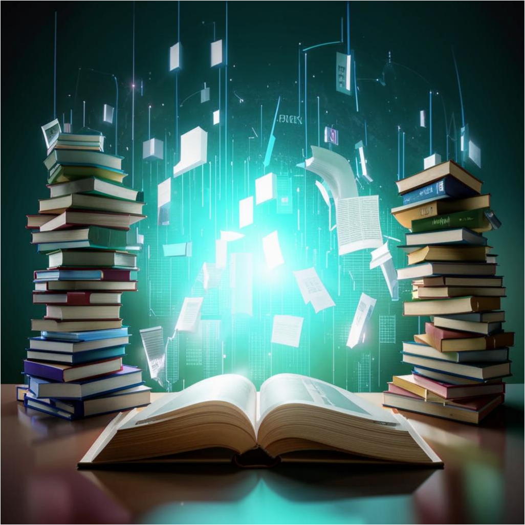Изображение по промту: «Книга будущего, электронный формат».*