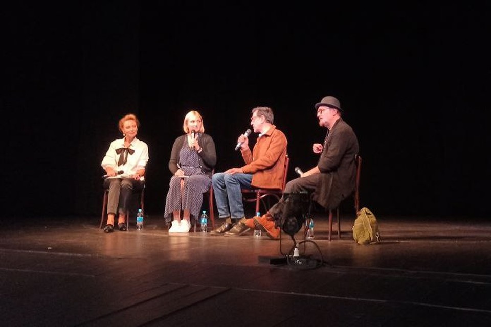    Пресс-конференция по окончании спектакля. Ксения ЗАБЕЛИНА