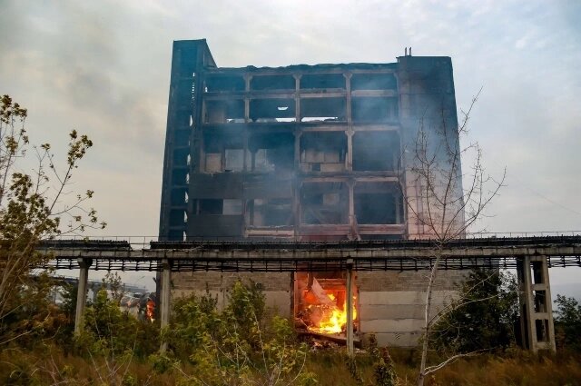    Пожар ликвидировали только утром следующего дня. Фото:  АиФ/ Виталий Барабаш