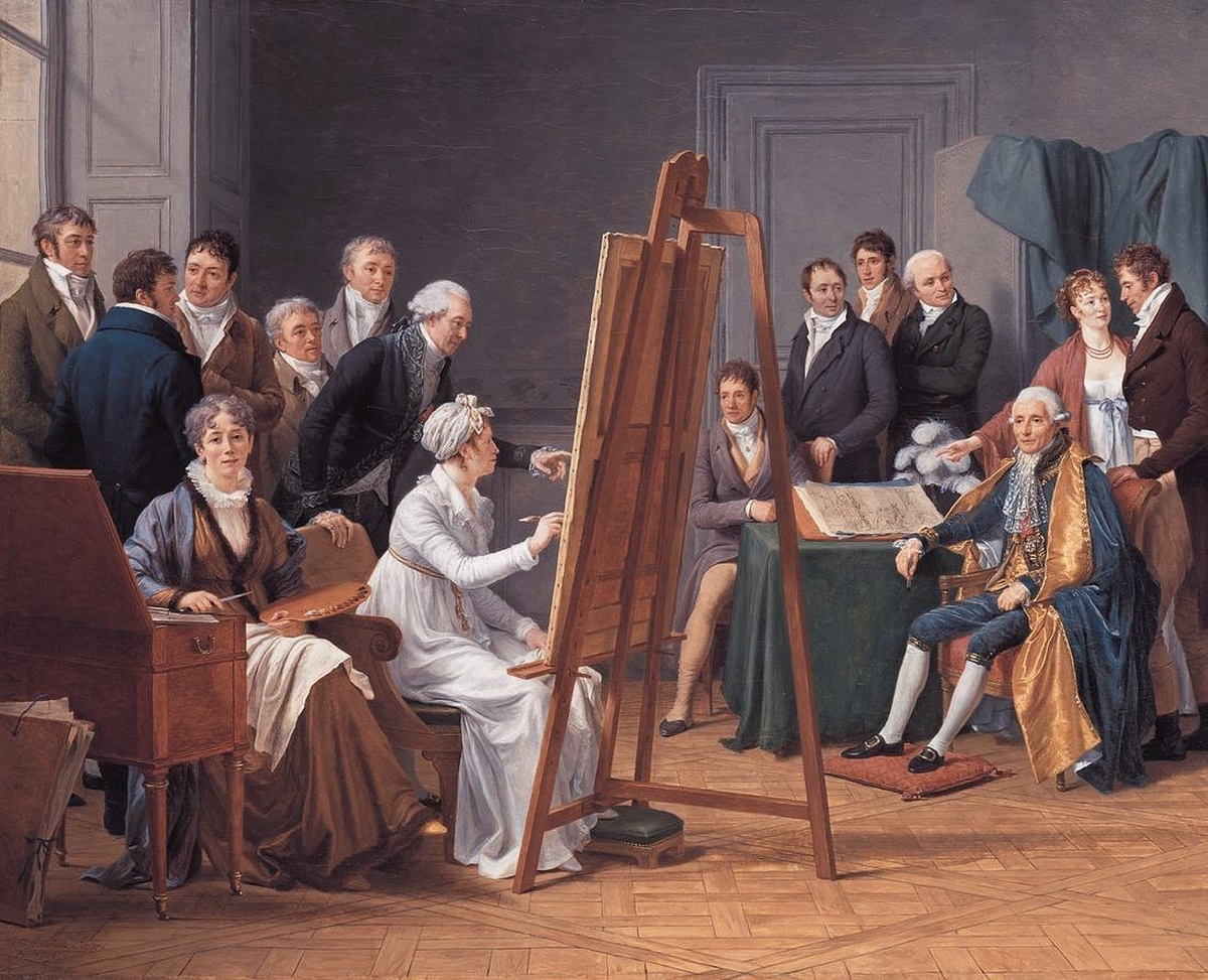 "The time in the Atelier of Madame Vincent around 1800", Мари-Габриэль Капет, 1808