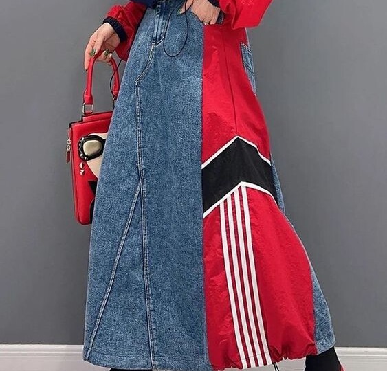 ДЖИНСЫ + СПОРТИВКИ = ЮБКА