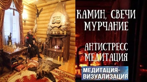 Вадим Старов медитация у камина, мурчание кота Антистресс. Энергия огня. Методы визуализации и практики хождения по горящим углям.