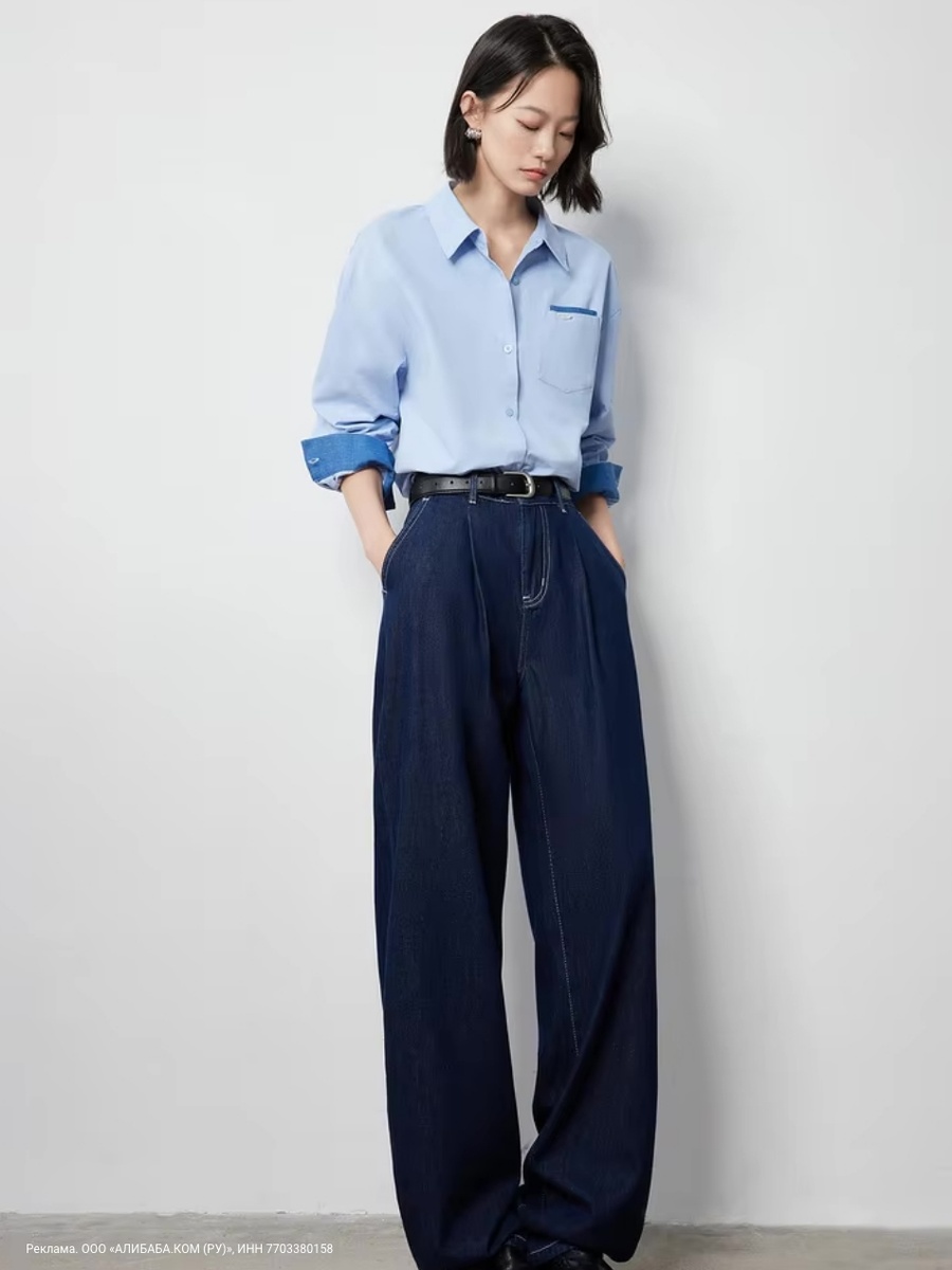 Джинсы с защипами с AliExpress