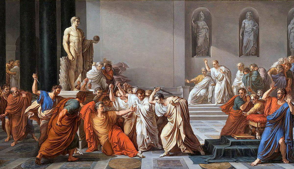 Смерть Юлия Цезаря , Винченцо Камуччини, 1825-29, Art UK