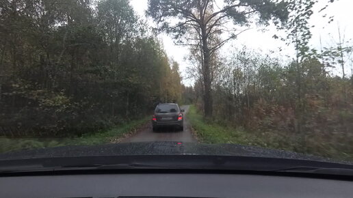 Карелия - осенние пейзажи дорог в окрестностях Лахденпо́хья.