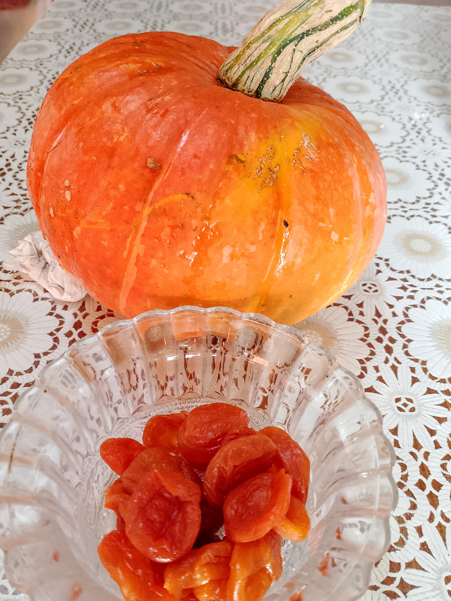 фото автора, тыква и курага 