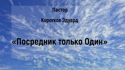 Посредник только Один