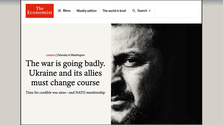 THE ECONOMIST ПРИЗЫВАЕТ БЫТЬ РЕАЛИСТАМИ: ПОБЕДИТЬ РУССКИХ НЕ ВЫЙДЕТ. СКРИН С САЙТА THE ECONOMIST