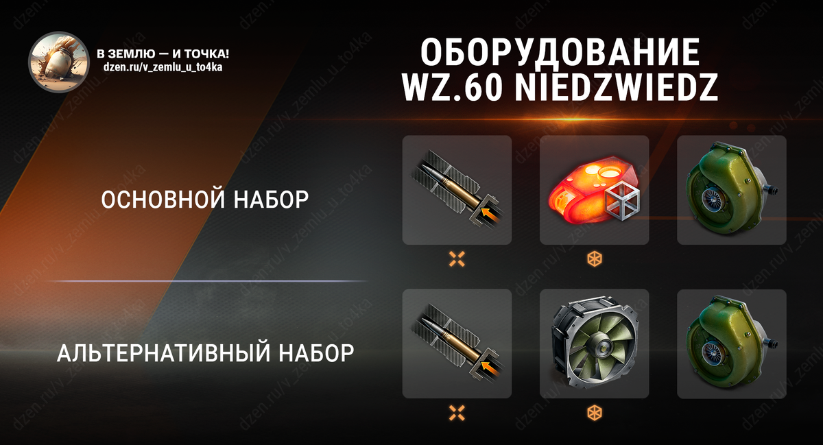 Оборудование для Wz.60 Niedźwiedź (Мир танков)