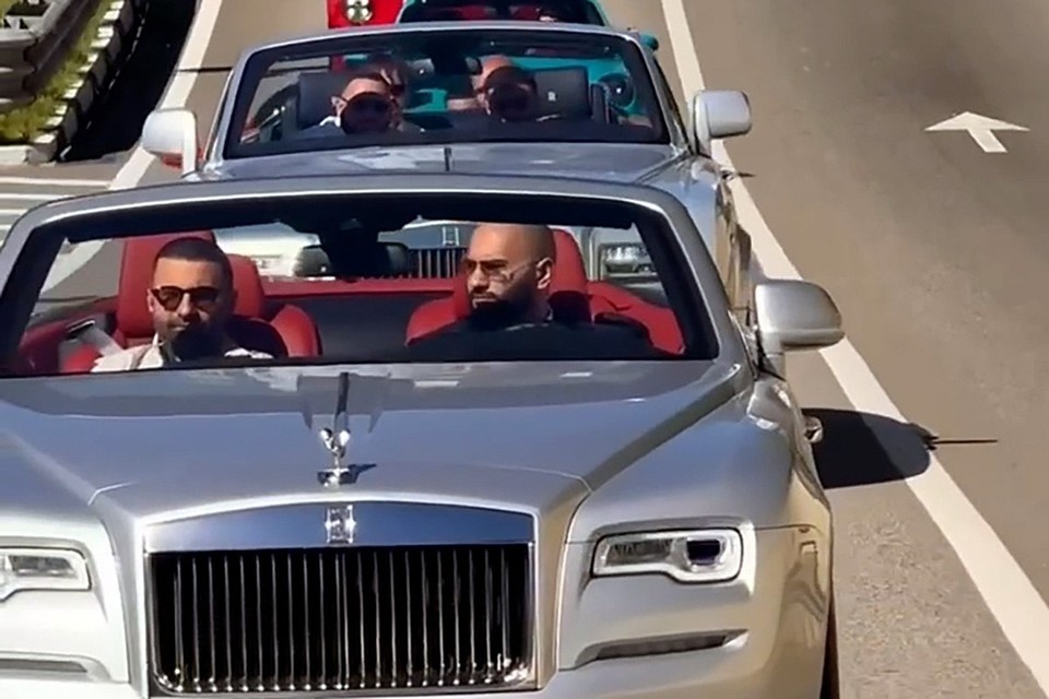    Кортеж HammAli в Сочи. Фото: скриншот видео МузТв