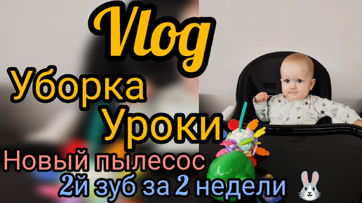 Скачать видео: 2й зуб 🐰новый пылесос 😝 УБОРКА 🐝 УРОКИ... БУДНИ МНОГОДЕТНОЙ СЕМЬИ