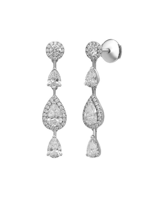 Серьги Messika Princess Joy из белого золота с бриллиантами