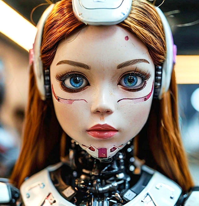 Девушка робот. RPA