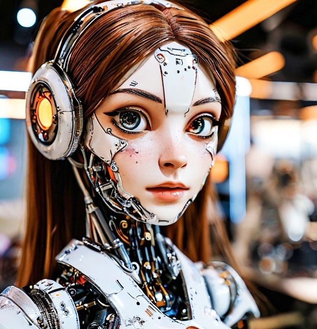 Проект роботизации. Девушка робот.