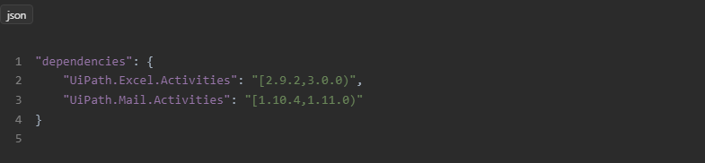 Dependencies: Этот раздел показывает, какие пакеты используются в вашем проекте. 