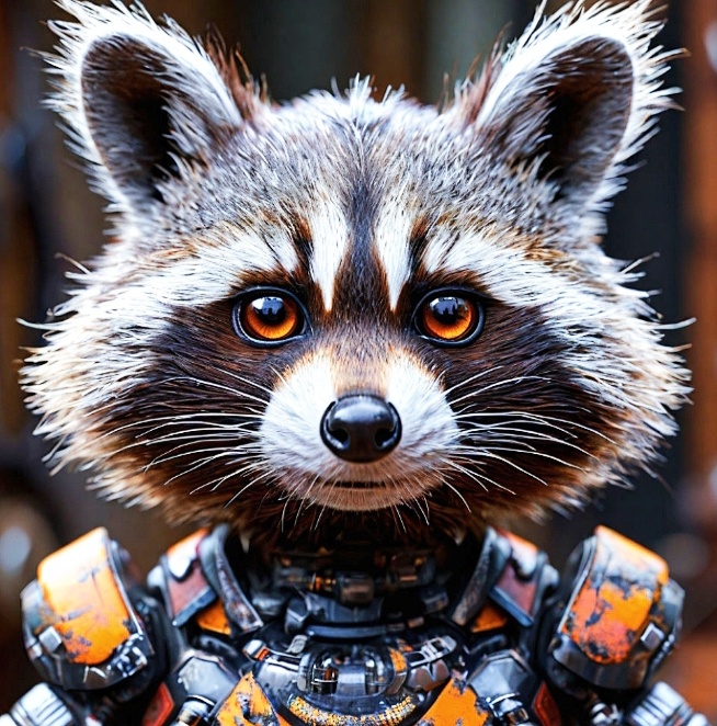 Робот енот.