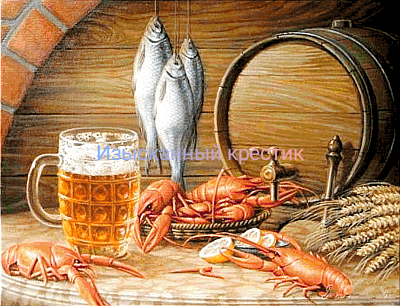 Вид вышитой картины. 