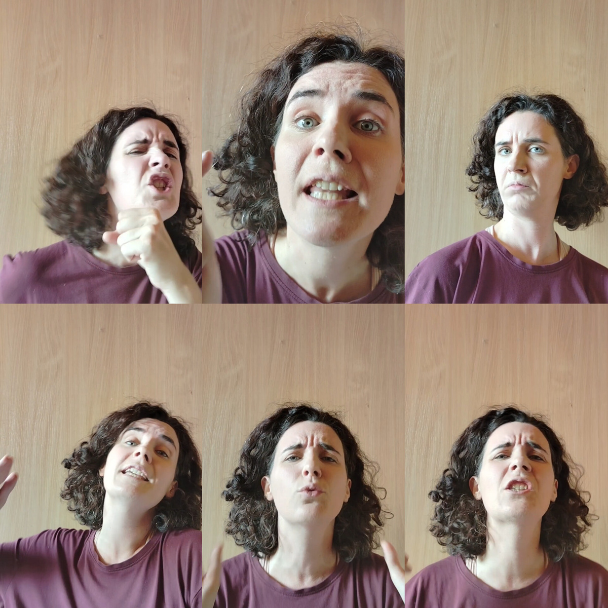 Юленька читает стих на вступительном в школу