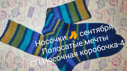 Носочки 🧦 сентября_Полосатые мечты_СП Носочная коробочка-4