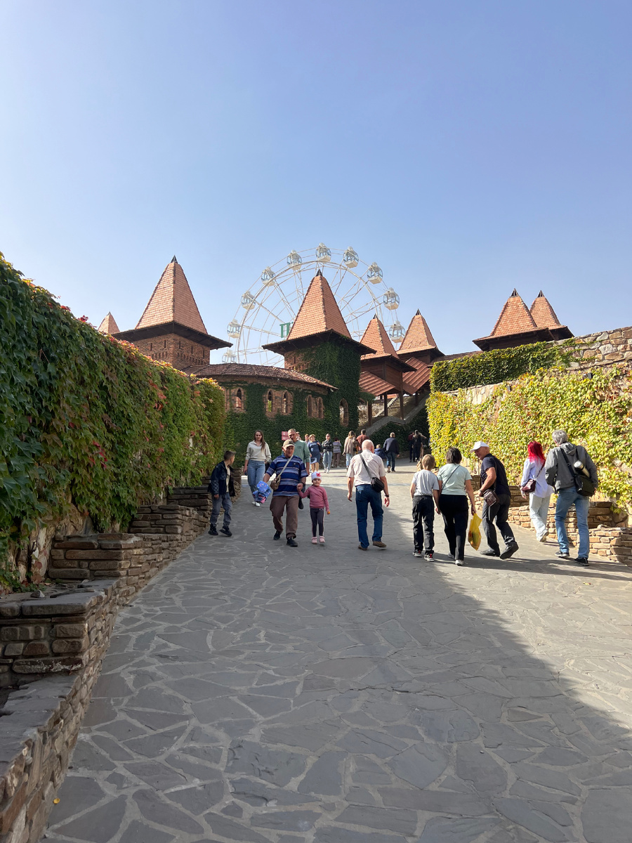 В парке Лога есть карусели  