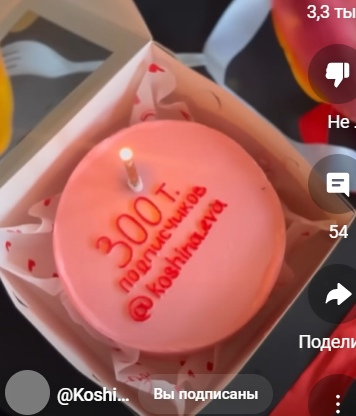 Вот такой торт хочу заказать, тоже цель. (Количество подписчиков будет в 100 раз меньше)