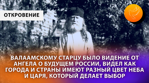 Валаамскому старцу было видение от Ангела о будущем России, видел как города и страны имеют разный цвет неба и Царя, который делает выбор