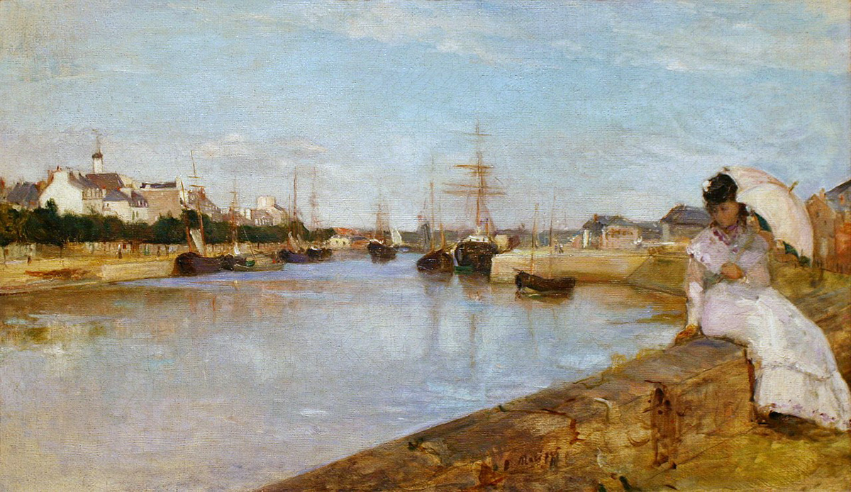 Берта Моризо «Гавань в Лорьяне», 1869 г.