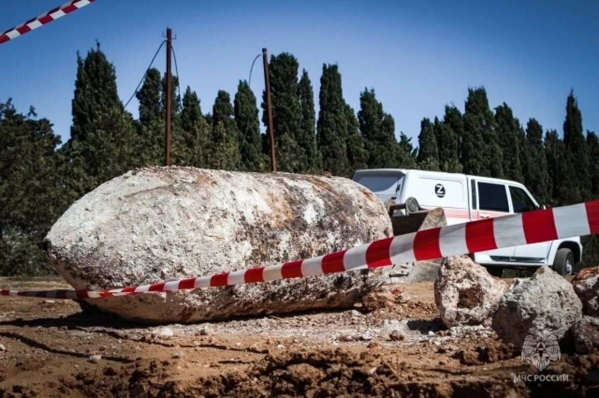    В Севастополе уничтожили бомбу весом 250 кг времен ВОВ