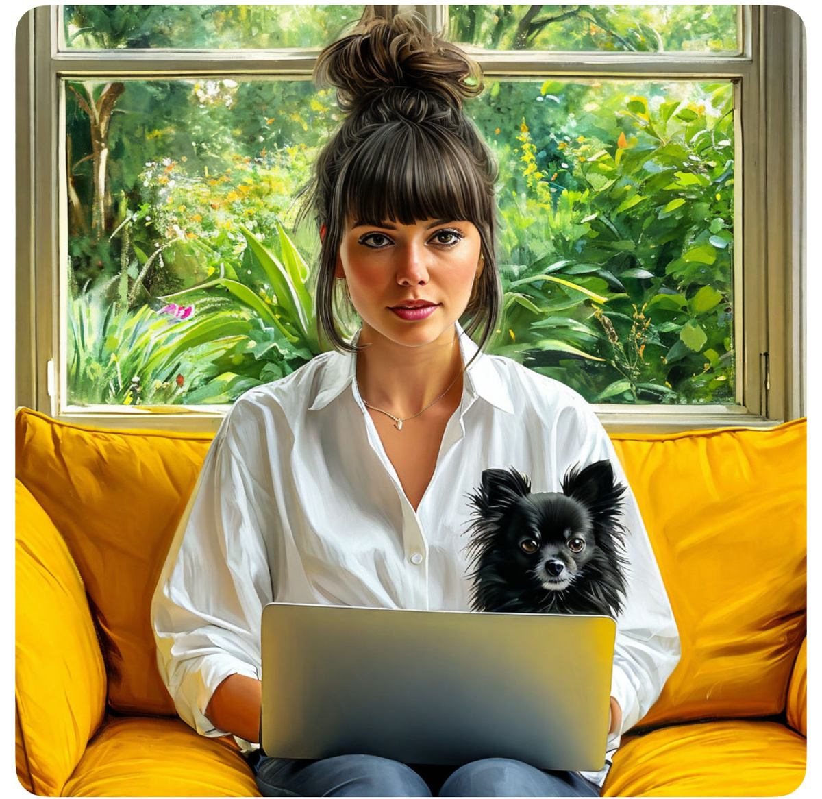 Так я выгляжу по мнению нейросетей. А реальное фото в моем профиле