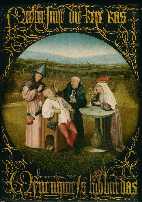 Иероним Босх. Извлечение камня глупости (Операция глупости)», 1475–1520 гг.