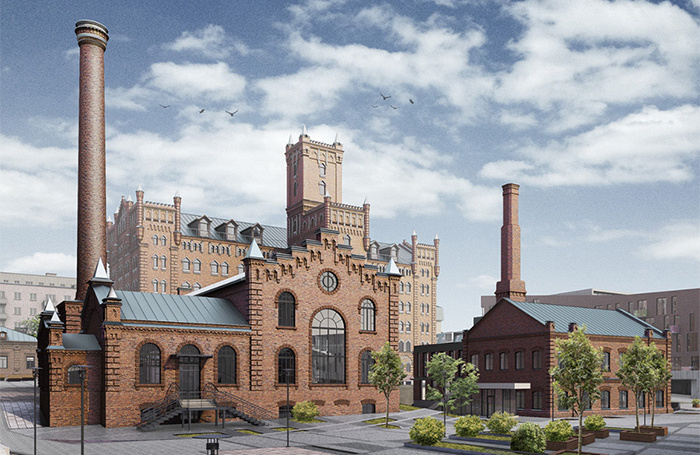    Проект реновации территории мельницы Шмидта в Саратове.T+T Architects