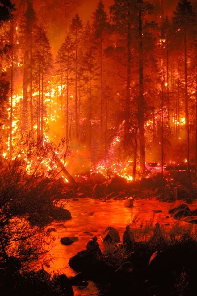 Huge wildfire. 