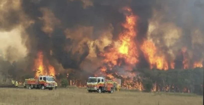 Fire in Australia. 
