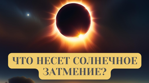 ЧТО НЕСЕТ СОЛНЕЧНОЕ ЗАТМЕНИЕ? ВАЖНАЯ ИНФОРМАЦИЯ