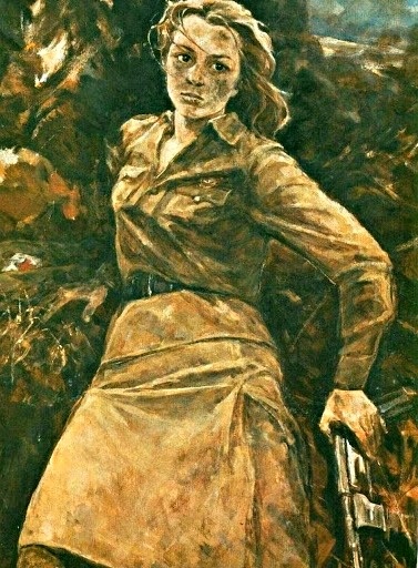 Кстати, эту картину нарисовала её одноклассница. 