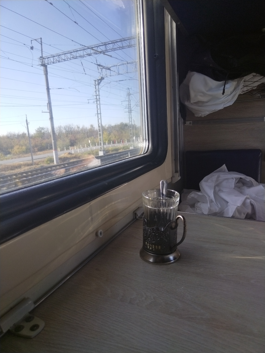 В поезде