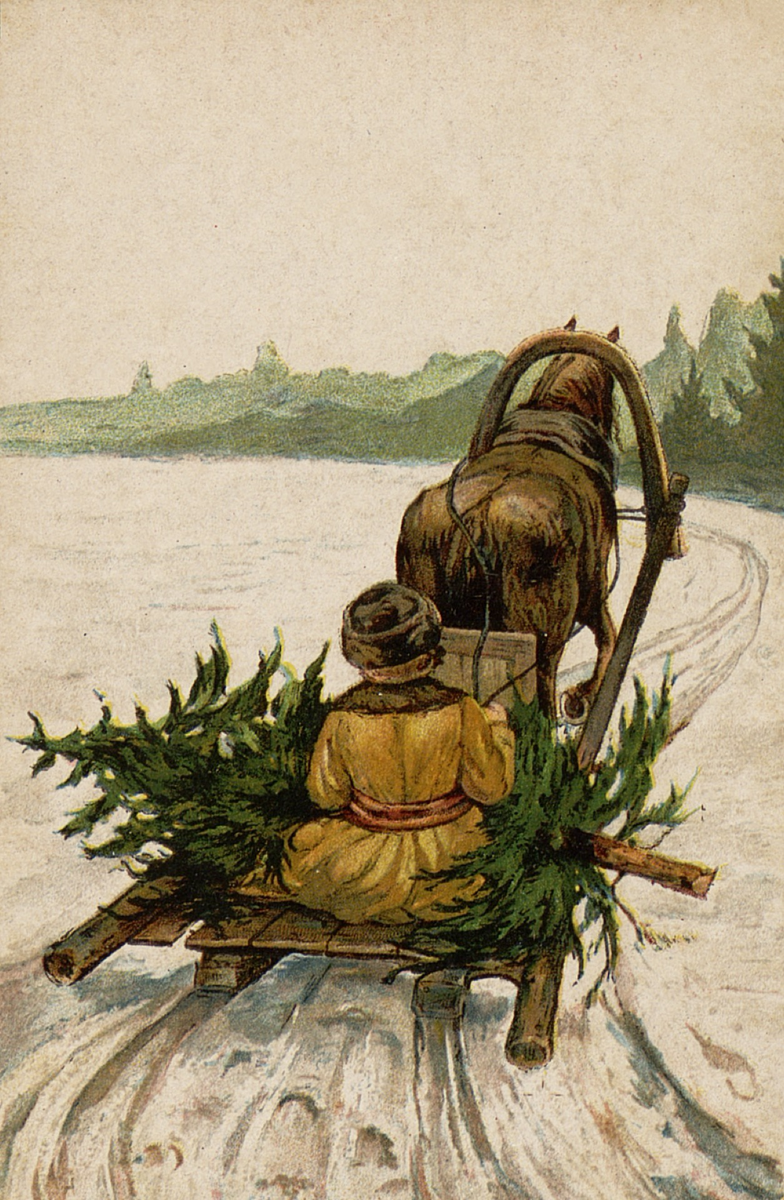 Открытка Художник неизвестен Российская империя 14х9 см литография начало XX века