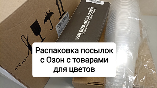 Распаковка посылок с Озон с товарами для цветов