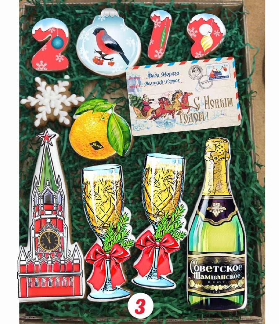 Расписанное вручную печенье и пряники на Новый год