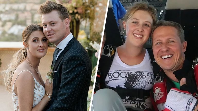    Джина Шумахер, Йен Бетке и Михаэль Шумахер. соцсети