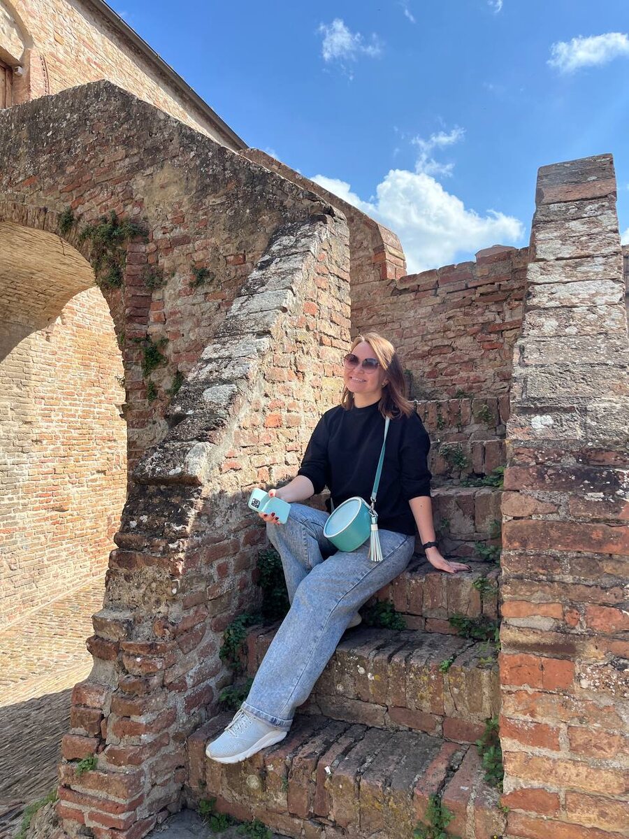 На фото автор статьи в Сиене