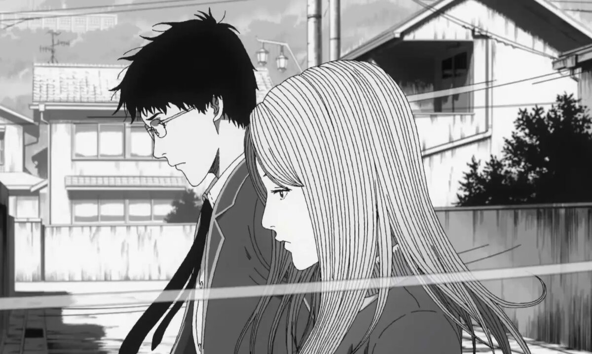 Кадр из аниме «Спираль»   📷