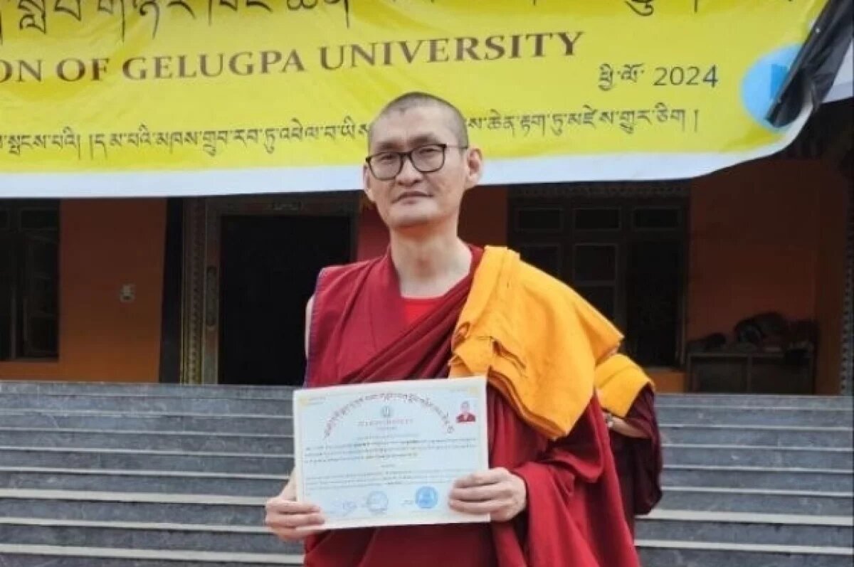    Лама из Забайкалья завершил 20-летнее обучение в Индии