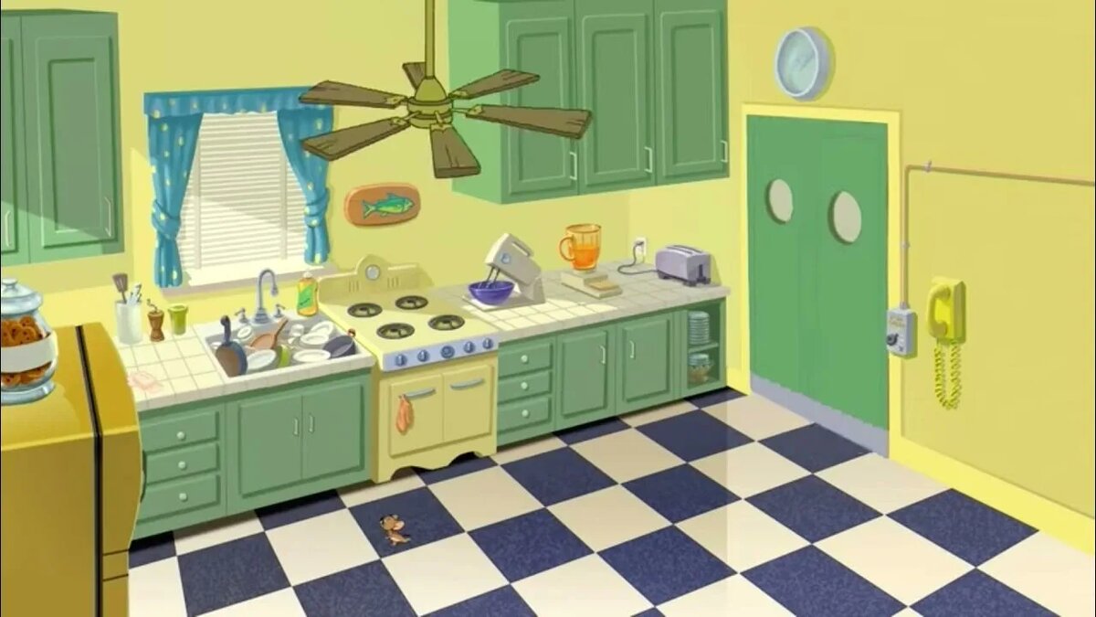 Кадр из мультфильма "Том и Джерри"