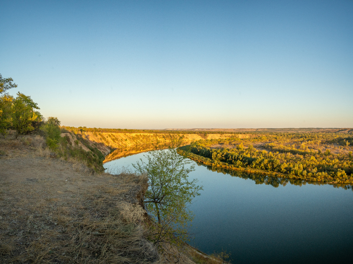 Крутояр (Лебяжий яр) на закате