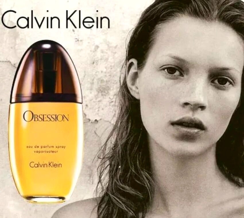 Кейт Мосс стала лицом аромата в 1993 году. Тогда вышла весьма провокационная рекламная кампания, которая хоть и стала скандальной, но вернула интерес к аромату.