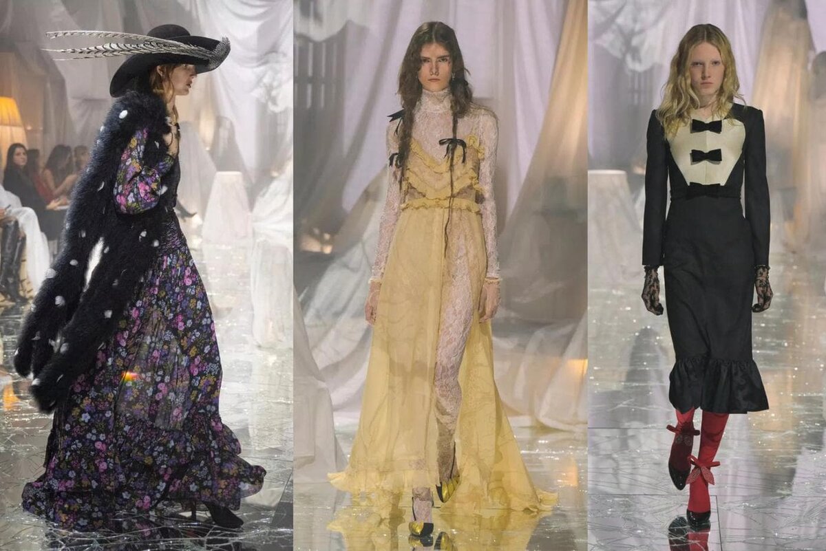    Модели на показе Valentino.valentino.com