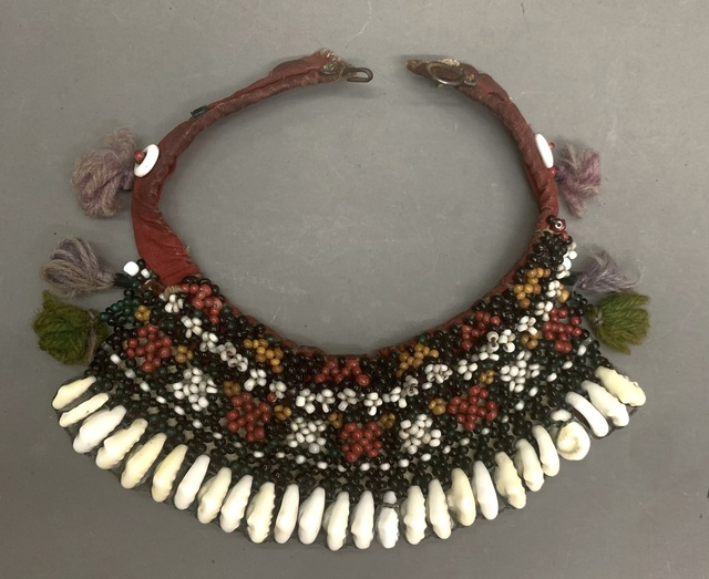  Шейное украшение. Мордва. Среднее Поволжье. Вторая половина XIX в. Экспедиционные материалы М.Е. Евсевьева. Из собрания Этнографического музея Казанского университета.